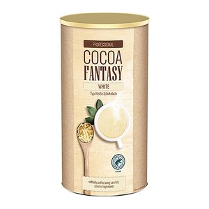COCOA FANTASY WHITE Trinkschokolade, mild, 850 g