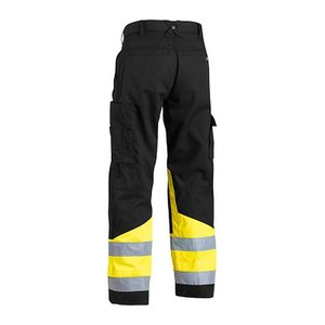 BLAKLÄDER® unisex Warnschutzhose 1564 schwarz, gelb Größe 54
