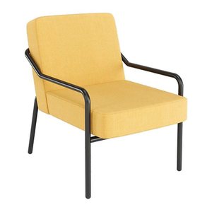 medso powered by PAPERFLOW Sessel MEDSO M gelb schwarz Stoff 58,0 x 74,3 x 73,6 cm, 1 St.