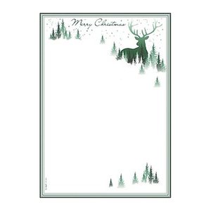 SIGEL Weihnachtsbriefpapier Christmas Forest Motiv DIN A4 90 g/qm 25 Blatt