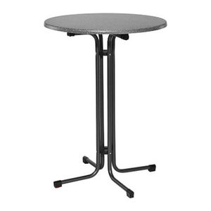 MFG Freizeitmöbel Stehtisch rund Spanplatte anthrazit, granit 80,0 x 80,0 x 110,0 cm, 1 St.