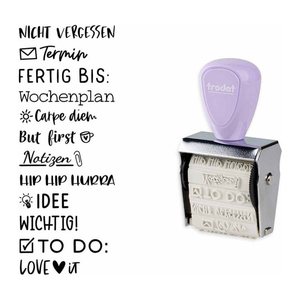 trodat Creative Mini Motivstempel Bullet Journal 30 x 5 mm, 1 St.