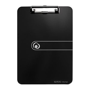 herlitz Klemmbrett easy orga 100436085 DIN A4 opak schwarz Kunststoff, 1 St.