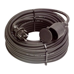 as-Schwabe Baustellen Verlängerungskabel schwarz