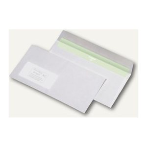 MAILmedia Briefumschläge Envirelope® DIN lang mit Fenster recycling-weiß haftklebend 1.000 St.