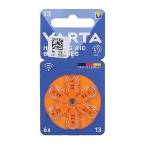 VARTA Knopfzellen 13 Zink-Luft 1,45 V, 6 St.
