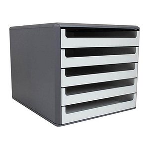 M&M Schubladenbox  vanille 30057602BE, DIN A4 mit 5 Schubladen, 1 St.