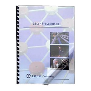 LMG Deckfolien für Bindemappen transparent, DIN A4 0,2 mm, 100 St.
