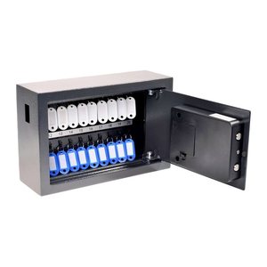 pavo Advanced Schlüsseltresor grau mit 20 Haken, Elektronikschloss, 34,7 x 14,7 x 20,5 cm, 1 St.