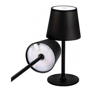 Idena LED Akku-Tischleuchte schwarz