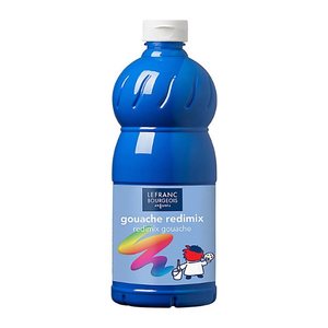 LEFRANC BOURGEOIS Gouache Liquide Redimix Temperafarbe blau 500,0 ml