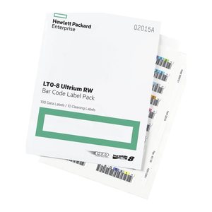 HPE LTO8 Ultrium Barcode Label RW 100 Q2015A