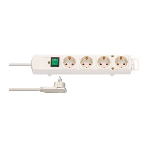 brennenstuhl Comfort-Line Plus 4-fach Steckdosenleiste mit Schalter 2,0 m weiß