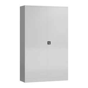 ClassiX Stahlschrank X-530387 signalweiß 4 Fachböden 120,0 x 60,0 x 194,5 cm, aufgebaut, 1 St.