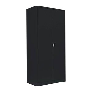 LÜLLMANN Stahlschrank 530359 tiefschwarz 4 Fachböden 92,5 x 50,0 x 195,0 cm, aufgebaut, 1 St.
