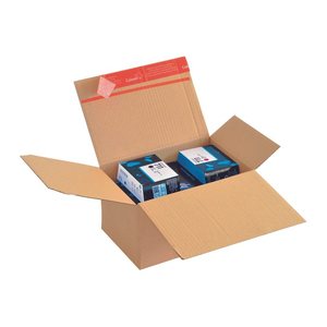 ColomPac® Versandkartons Blitzbodenkartons 23,5 x 17,0 x 13,5 cm, 10 St.