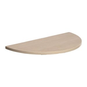 SODEMATUB Verbindungsplatte ahorn, halbrund 80,0 x 40,0 x 1,9 cm