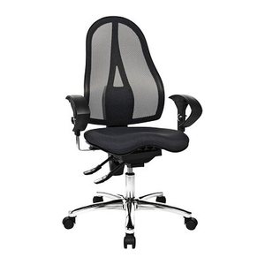 Topstar Bürostuhl Sitness® 15, ST19UG20 Stoff schwarz, Gestell chrom