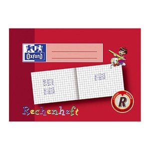 OXFORD Zahlenlernheft Rechnen lernen Lineatur R kariert DIN A5 quer ohne Rand, 16 Blatt, 1 St.