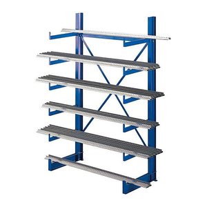 SCHULTE Kragarmregal K1000 14480 enzianblau 125,0 x 50,0 x 200,0 cm