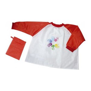 DONAU unisex Kinder Malschürze rot Einheitsgröße 1 St.