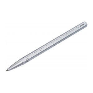 TROIKA® Kugelschreiber CONSTRUCTION BASIC silber, Schreibfarbe: schwarz, 1 St.