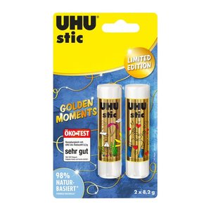 UHU stic GOLDEN MOMENTS Klebestifte 8,2 g, 2 St.