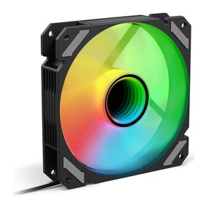 Sharkoon Lüfter 120*120*25 SHARK Mirror PWM RGB schwa