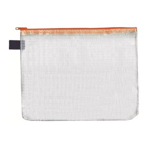 FolderSys Reißverschlussbeutel DIN A6 transparent/orange 0,15 mm, 1 St.