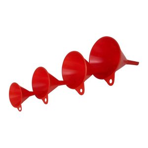 hünersdorff Trichter HD-PE Set 4-teilig rot