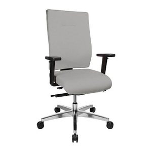 Topstar Bürostuhl Sitness 70, PS79BH W53 Stoff beige, Gestell alu