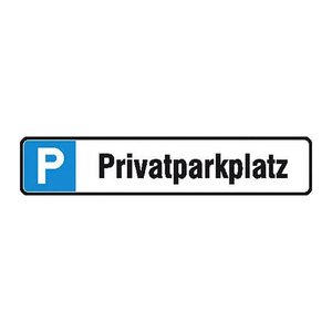 SafetyMarking® Hinweisschild "P Privatparkplatz" rechteckig 52,0 x 11,0 cm, 1 St.