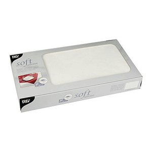 STARPAK Tischdecken soft selection weiß 80,0 x 80,0 cm, 20 St.