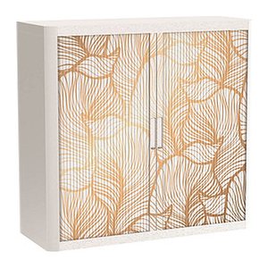 PAPERFLOW easyOffice Classic Chic Rollladenschrank 61424 2 Fachböden 110,0 x 41,5 x 104,0 cm