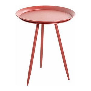 HAKU Möbel Beistelltisch rund Metall rot 44,0 x 44,0 x 54,0 cm, 1 St.