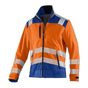 KÜBLER® unisex Warnjacke REFLECTIQ orange, kornblau Größe 2XL