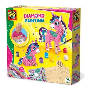 SES Creative® Diamond Painting 3D Einhörner mehrfarbig
