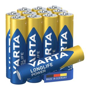 VARTA Batterien LONGLIFE Power Cube Alkali-Mangan Micro AAA 1,5 V, 12 St.