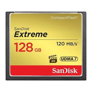 SanDisk Speicherkarte CompactFlash Card Extreme, 128 GB, 1 St.