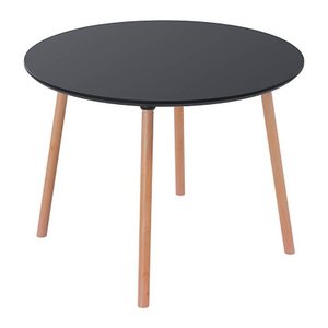 meet powered by PAPERFLOW PALOMBA Bistrotisch rund MDF-Platte schwarz 100,0 x 100,0 x 75,0 cm, 1 St.