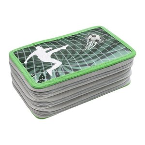 EBERHARD FABER Federmäppchen befüllt Fußball Motiv 36-teilig, 18,8 x 11,0 cm