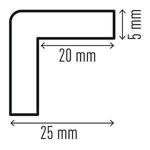 DURABLE Prallschutz C20 magnetisch eckig 26,0 x 26,0 mm, 1 St.