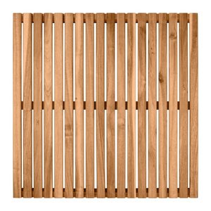 WENKO Badematte Acacia braun 55,0 x 55,0 cm