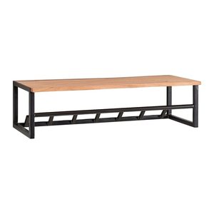WOHNLING Wandgarderobe WL6.353 akazie Holz 7 Haken 80,0 x 22,0 cm, 1 St.