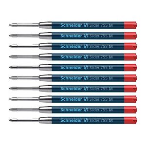 Schneider Slider 755 Kugelschreiberminen M rot, 10 St.