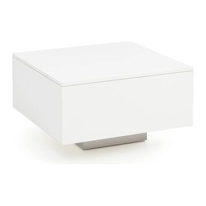WOHNLING Couchtisch quadratisch Spanplatte weiß 60,0 x 60,0 x 35,5 cm, 1 St.