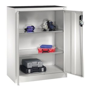 CP Stahlschrank 8520-000 S10093 lichtgrau 2 Fachböden 93,0 x 40,0 x 120,0 cm, aufgebaut, 1 St.