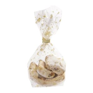 folia Zellglas-Bodenbeutel Mond und Sterne gold 14,0 x 23,0 cm