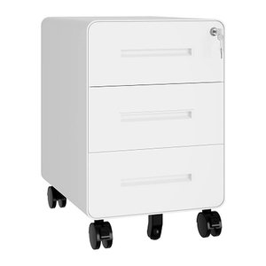 BISLEY EasyRoll Rollcontainer verkehrsweiß 3 Auszüge 40,0 x 50,0 x 50,0 cm