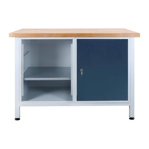 ADB Werkbank lichtgrau, anthrazitgrau 120,0 x 60,0 x 84,0 cm